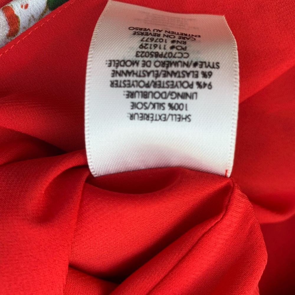 Alice and Olivia Stacey Bendet silk floral top ruffle top. Tie at neck.NWT silk - Picture 6 of 7